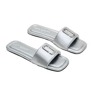 DKNY Womens/Ladies Bunnie Flat Sliders / Silver